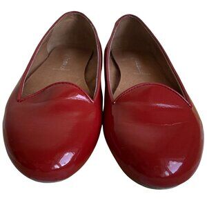 Jeffrey Campbell Mention Red Patent Flats, size 8.5M